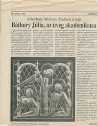 Báthory Júlia Magyar Hírlap cikk 1993. április 27.