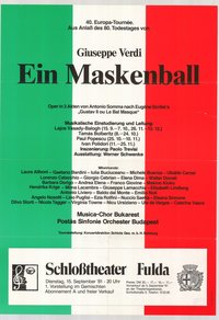 Plakát - Postás Szimfonikus Zenekar hangversenye, Fulda, 1981