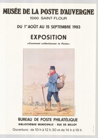 Kiállítási plakát - Saint Flour-i Postamúzeum, 1983