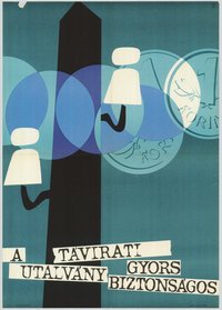 Plakát - Távirati utalvány, 1962