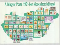 Plakát - Magyar Posta bélyegei, 1991