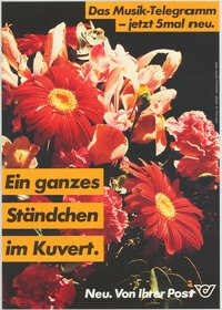 Plakát - Osztrák posta, Musik-Telegramm