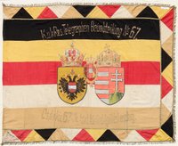 Zászló az Osztrák-Magyar Monarchia címerével