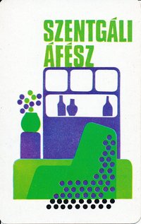 Szentgáli ÁFÉSZ kártyanaptár 1973